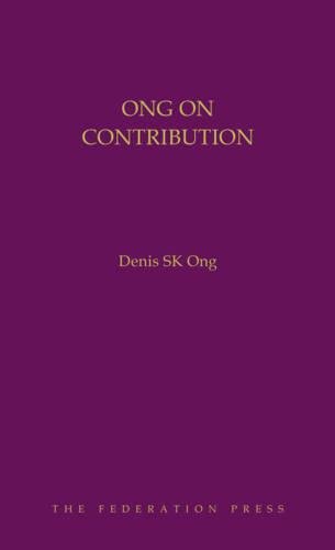 9781760020736: Ong on Contribution