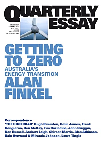 Imagen de archivo de Getting to Zero: Australia's Energy Transition: QE81 a la venta por AwesomeBooks