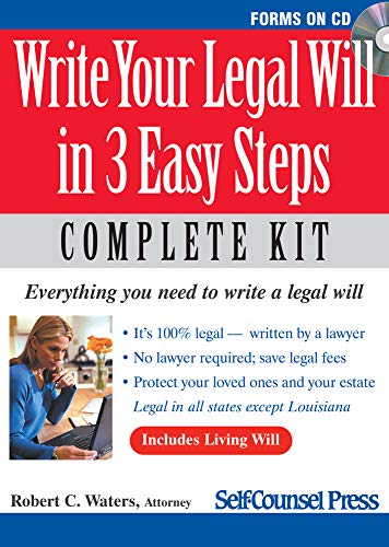 Stock image for Write Your Legal Will in 3 Easy Steps - US: Everything you need to write a legal will (Legal Series) for sale by SecondSale