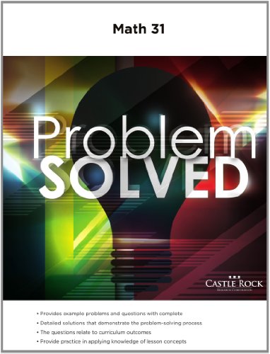 Beispielbild fr Problem solved math 31 zum Verkauf von Better World Books: West