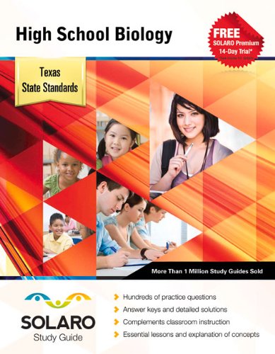 9781770445789: Solaro Study Guide High School Biology: Texas State Standards