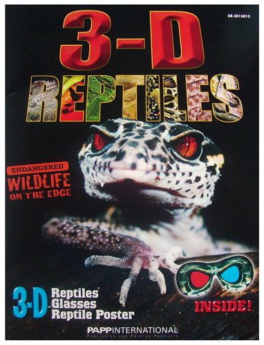 Imagen de archivo de 3-D Reptiles, Endangered Wildlife On the Edge, Full Color 3-D with 3-D Glasses Inside a la venta por ThriftBooks-Atlanta