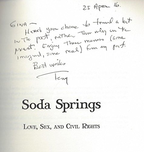 Beispielbild fr Soda Springs: Love, Sex, and Civil Rights zum Verkauf von Books From California