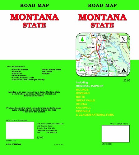 Beispielbild fr Montana State Road Map zum Verkauf von SecondSale