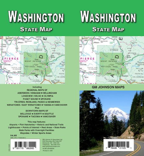 Beispielbild fr Washington State Map zum Verkauf von SecondSale