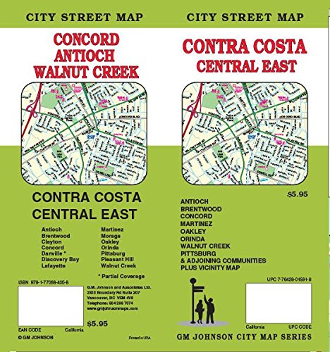 Stock image for Contra Costa / Central & East CA Street Map for sale by GF Books, Inc.