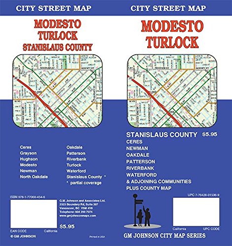 Stock image for Modesto / Turlock / Stanislaus County, California Street Map for sale by GF Books, Inc.