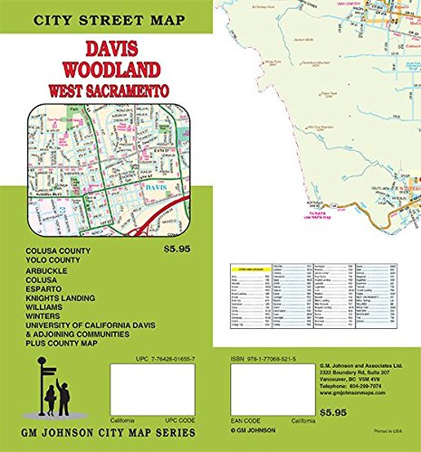 Stock image for Yolo County / Davis / Woodland / West Sacramento, California Street Map for sale by GF Books, Inc.