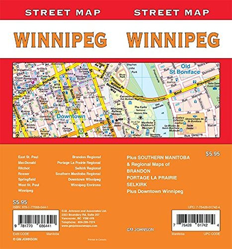 Stock image for Winnipeg, Manitoba Street Map for sale by GF Books, Inc.