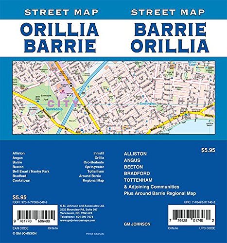 Stock image for Barrie / Orillia, Ontario Street Map for sale by Books Unplugged