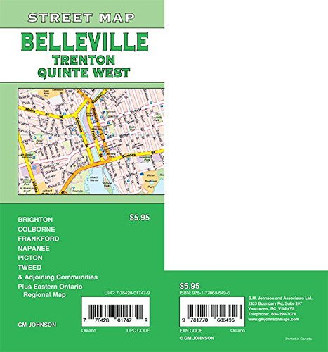 Stock image for Belleville / Trenton / Quinte West, Ontario Street Map for sale by GF Books, Inc.