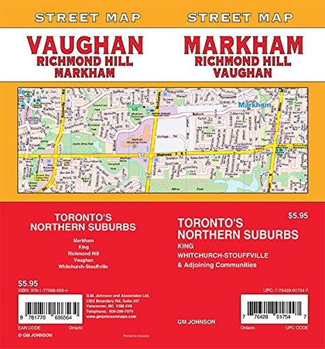 Stock image for Markham / Vaughan / Richmond Hill, Ontario Street Map for sale by GF Books, Inc.