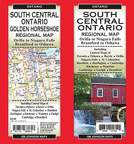 Stock image for South Central Ontario (Golden Horseshoe), Ontario Regional Map for sale by GF Books, Inc.