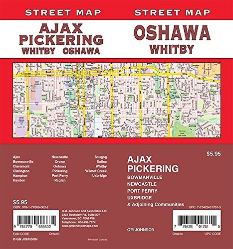 Stock image for Oshawa / Pickering / Whitby / Ajax, Ontario Street Map for sale by Books Unplugged