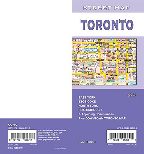 Stock image for Toronto, Ontario Street Map for sale by SecondSale