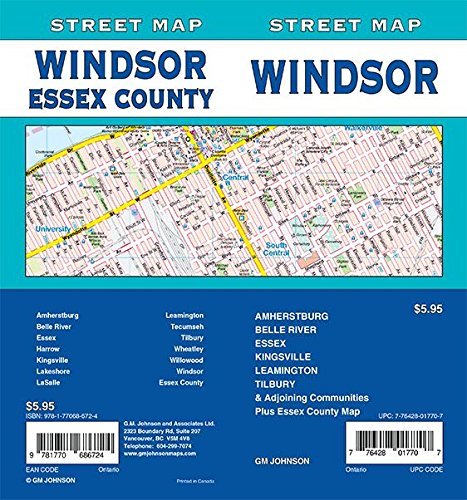 Stock image for Windsor / Essex County, Ontario Street Map for sale by GF Books, Inc.