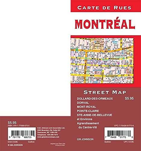 Stock image for Montreal, Quebec Street Map for sale by Books Unplugged
