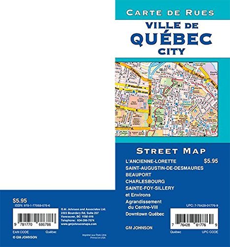 Stock image for Quebec City, Quebec Street Map for sale by Books Unplugged
