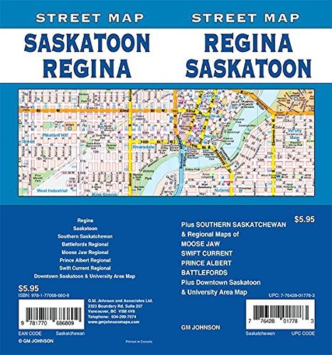 Stock image for Regina / Saskatoon, Saskatchewan Street Map for sale by GF Books, Inc.