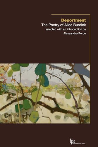 Beispielbild fr Deportment: The Poetry of Alice Burdick (Laurier Poetry, Band 29) zum Verkauf von medimops