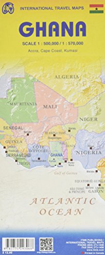 9781771293068: Topographische Karte Ghana 1 : 570.000: A Travellers Reference Map
