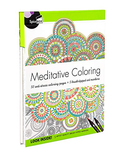 Beispielbild fr Spicebox Art Therapy Meditative Coloring zum Verkauf von Wonder Book
