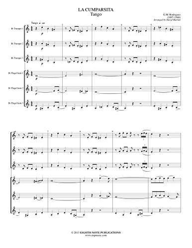 9781771570169: La Cumparsita Tango: 6 Trumpets (Eighth Note Publications)