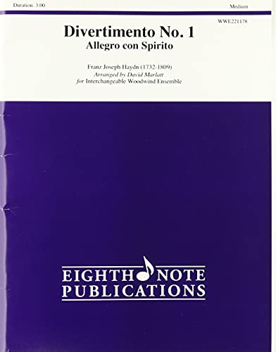 Stock image for Divertimento No. 1 - Allegro con Spirito (Score & Parts) for sale by Magers and Quinn Booksellers