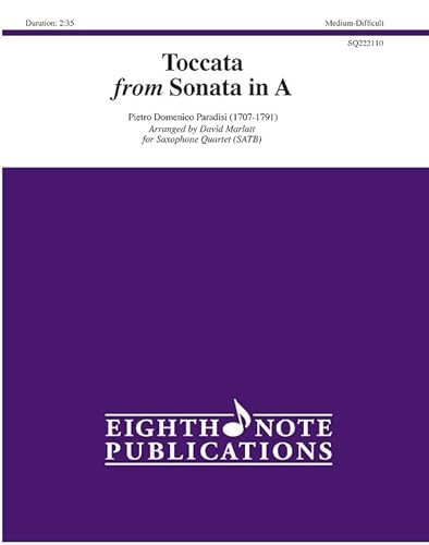 Beispielbild fr Toccata : From Sonata in A, Score & Parts zum Verkauf von GreatBookPrices