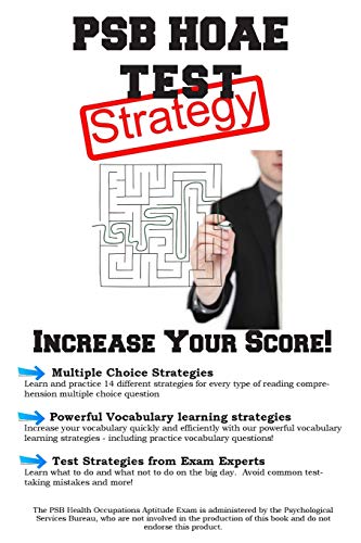 Stock image for Psb Hoae Test Strategy: Winning Multiple Choice Strategies for the Health Occupations Aptitude Test for sale by Books From California