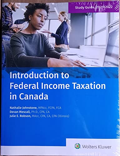 Stock image for Introduction to Federal Income Taxation in Canada 42nd Edition (2021-2022) with Study Guide for sale by Book Deals