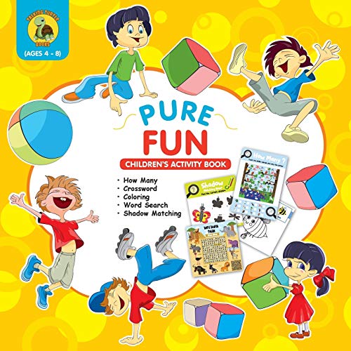 9781773801049: Pure Fun Children's Activity Book: Assortment of Fun Kids Activities for Boys and Girls Ages 4 to 8 - Crossword, Shadow Matching, How Many, Word Search and More! (1) (Learn & Play Kids Activity Books)