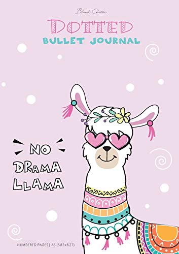 Imagen de archivo de Dotted Bullet Journal - No Drama Llama: Medium A5 - 5.83X8.27 a la venta por PlumCircle