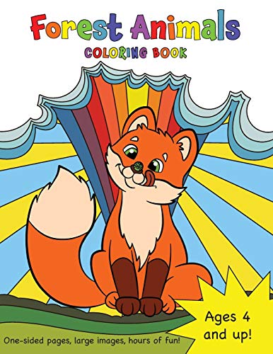 Stock image for Forest Animals Coloring Book for Kids Ages 4-8! for sale by GF Books, Inc.