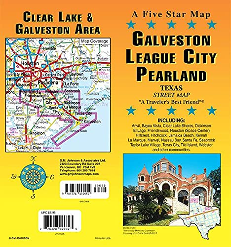 Beispielbild fr Galveston / League City / Pearland / Clear Lake Area, Texas Street Map zum Verkauf von GF Books, Inc.