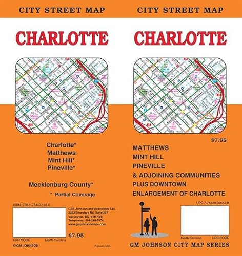 9781774491430: Charlotte, North Carolina Street Map