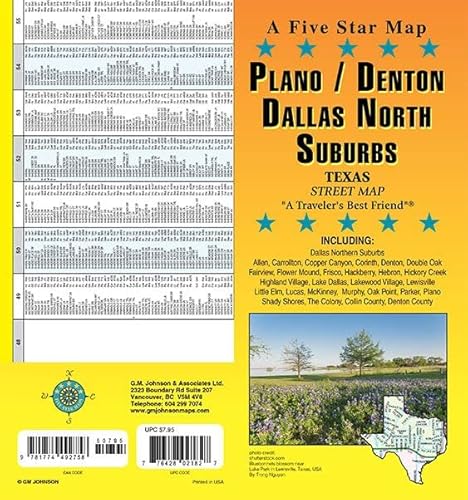 9781774492758: Denton / Plano / McKinney / Dallas North, Texas Street Map