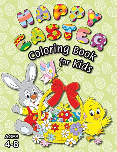 Imagen de archivo de Happy Easter Coloring Book for Kids: (Ages 4-8) With Unique Coloring Pages! (Easter Gift for Kids) a la venta por PlumCircle