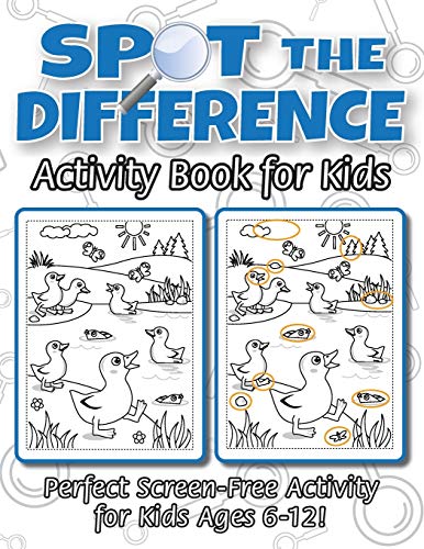 9781774762714: Spot the Difference Activity Book for Kids: (Ages 6-12) Spot 10 Differences in Every Spread!