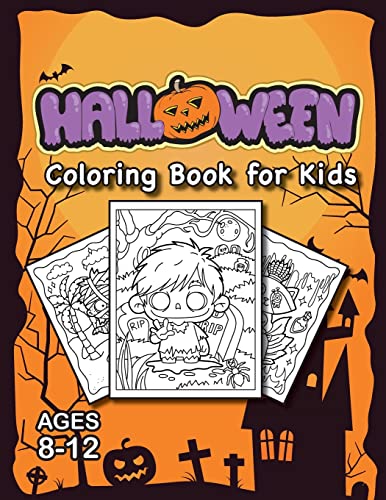 Stock image for Halloween Coloring Book for Kids: (Ages 8-12) Full-Page Monsters and More! (Halloween Gift for Kids, Grandkids, Holiday) for sale by GreatBookPrices