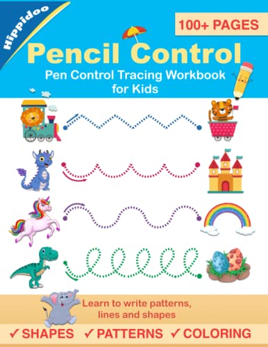 Beispielbild fr Pen Control Tracing Workbook for Kids: Learn to write patterns, lines, shapes to practice pencil control zum Verkauf von BooksRun