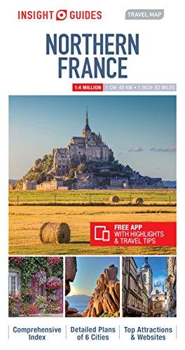 Stock image for Insight Guides Travel Map Northern France Insight Travel Maps for sale by PBShop.store US