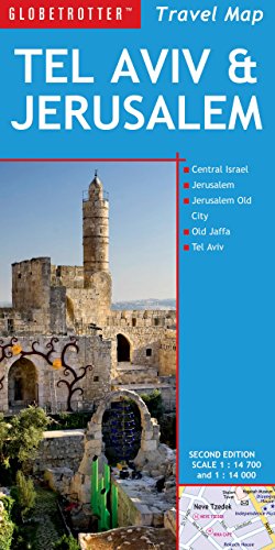 9781780091730: Globetrotter Travel Map Tel Aviv and Jerusalem [Lingua Inglese]