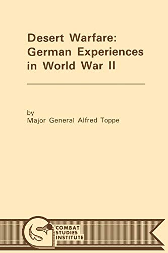 Stock image for Desert Warfare: German Experiences in World War II for sale by Chiron Media