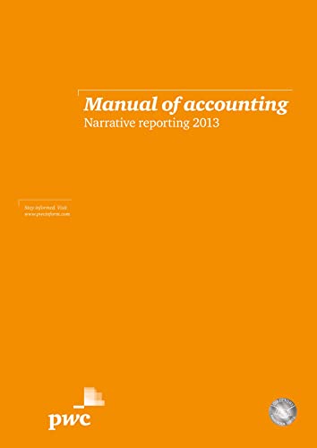 Imagen de archivo de Manual of Accounting Narrative Reporting 2013 a la venta por Better World Books Ltd