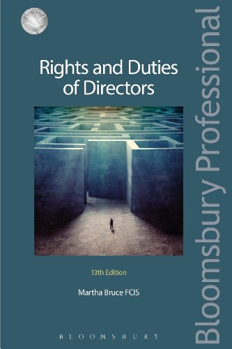 Rights and Duties of Directors (Directors' Handbook Series) (9781780432076) by Bruce, Martha