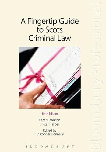 Imagen de archivo de A Fingertip Guide to Scots Criminal Law a la venta por WorldofBooks