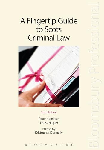 Stock image for A Fingertip Guide to Scots Criminal Law for sale by WorldofBooks