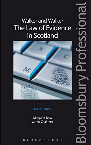 Imagen de archivo de Walker and Walker: The Law of Evidence in Scotland a la venta por AwesomeBooks