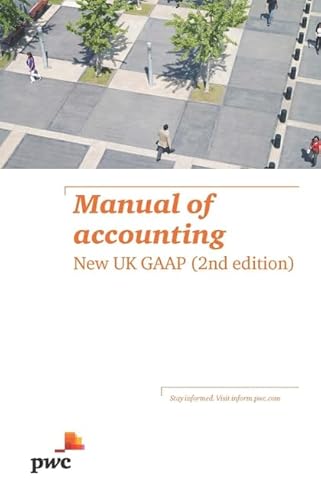 Beispielbild fr Manual of Accounting : New UK GAAP zum Verkauf von MusicMagpie